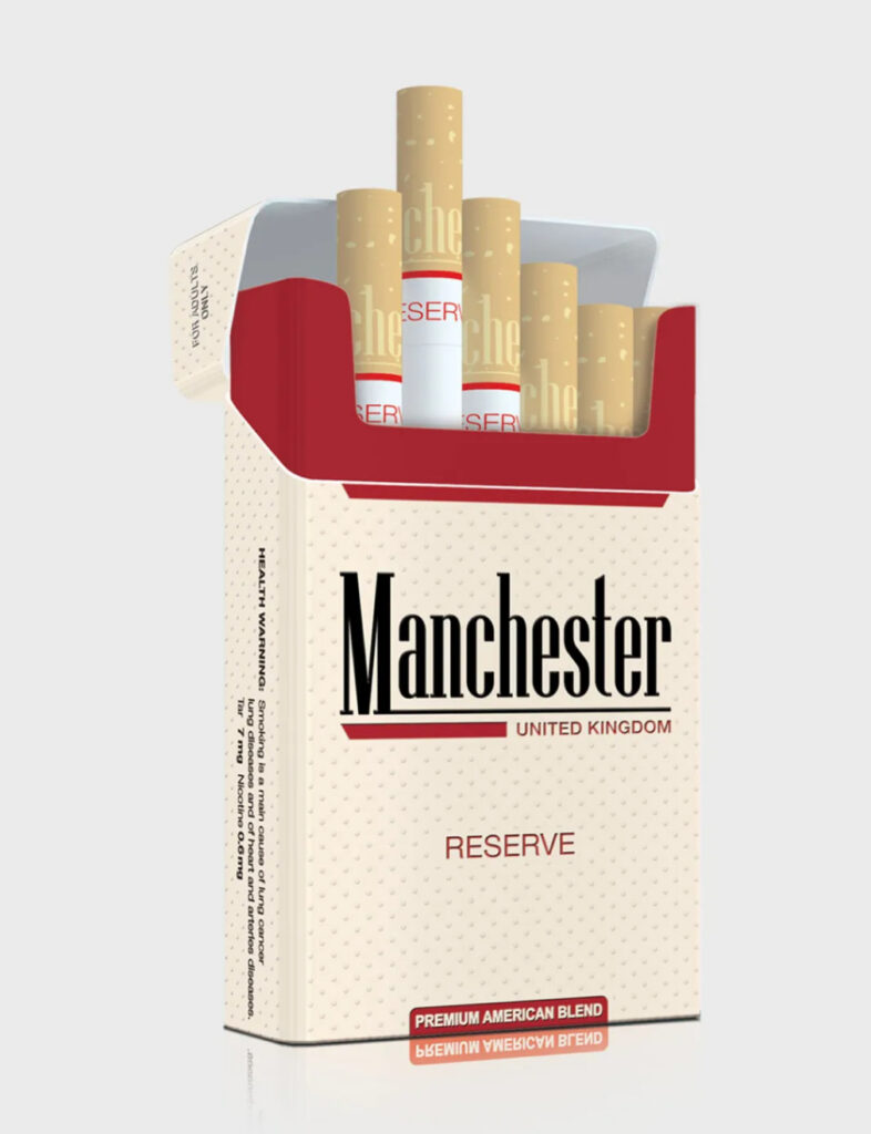 Manchester United Kingdom Reserve Cigarettes - 1 Carton (10 Packs), SKU SS-218, Ezoryx catalogue photograph
