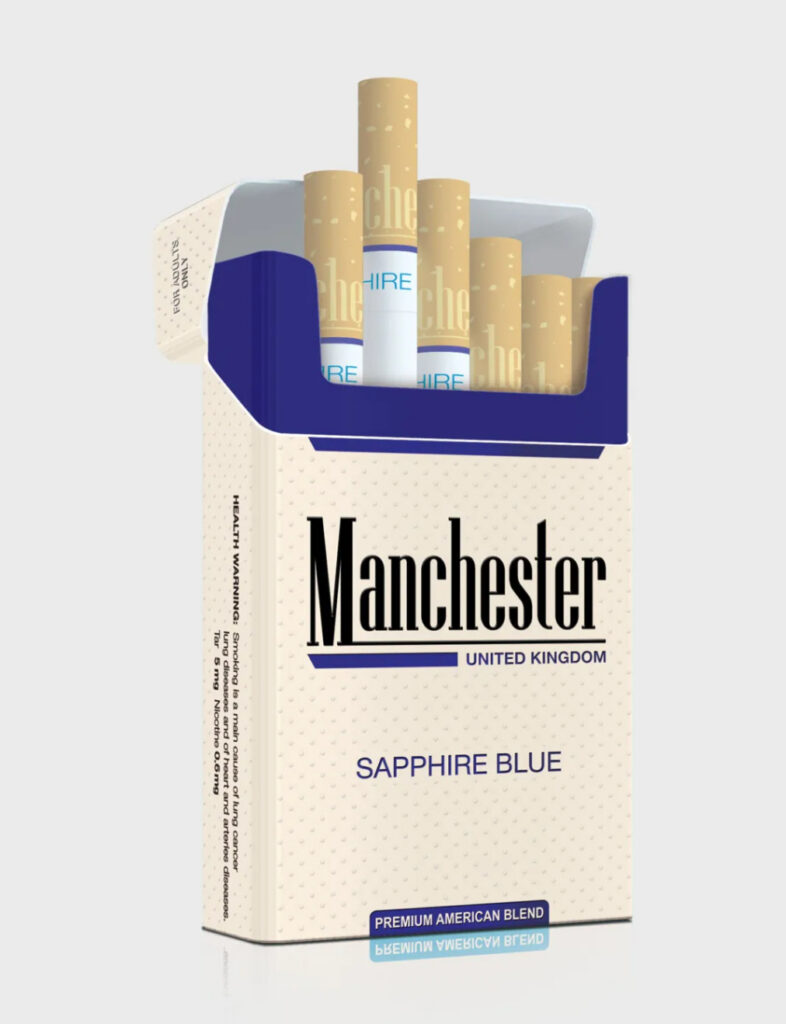 Manchester United Kingdom Sapphire Blue Cigarettes - 1 Carton (10 Packs), SKU SS-232, Ezoryx catalogue photograph